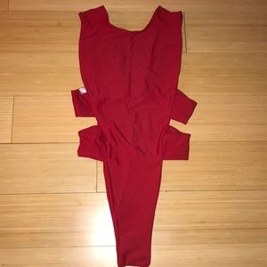 Red one piece Swimsuit